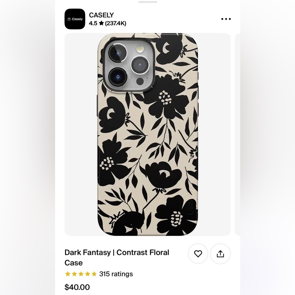 iPhone 15 Pro: Bold Flex + MagSafe             Casely Dark Fantasy Case